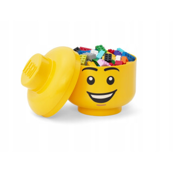 Pojemnik LEGO uśmiechnięta głowa minifigurki żółta 8,5 l