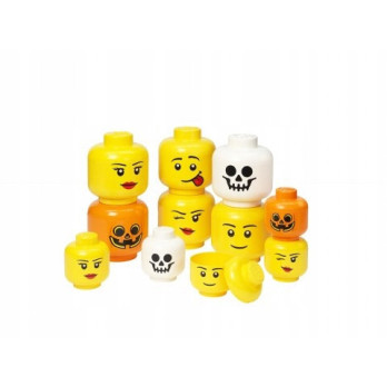 Pojemnik LEGO uśmiechnięta głowa minifigurki żółta 8,5 l