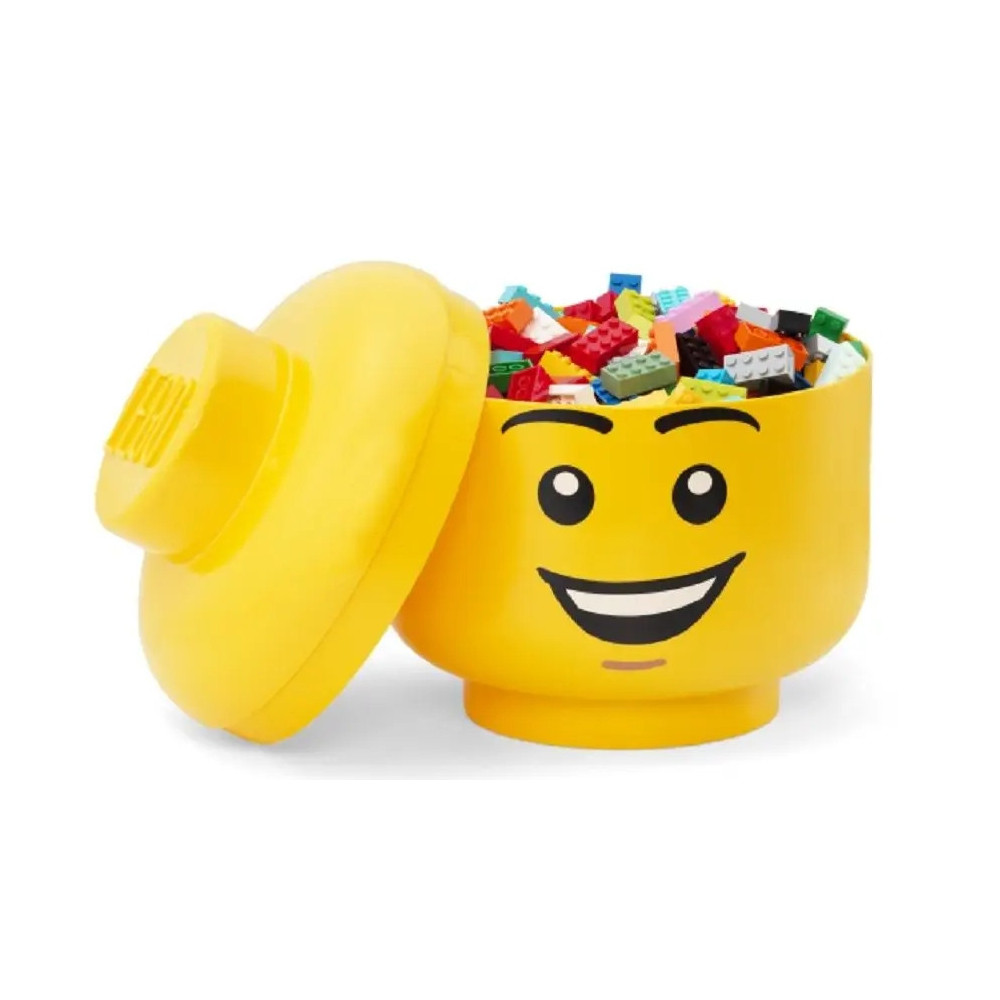 Pojemnik LEGO uśmiechnięta głowa minifigurki żółta 8,5 l