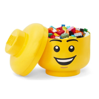 Pojemnik LEGO uśmiechnięta głowa minifigurki żółta 8,5 l