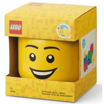 Pojemnik LEGO uśmiechnięta głowa minifigurki żółta 8,5 l