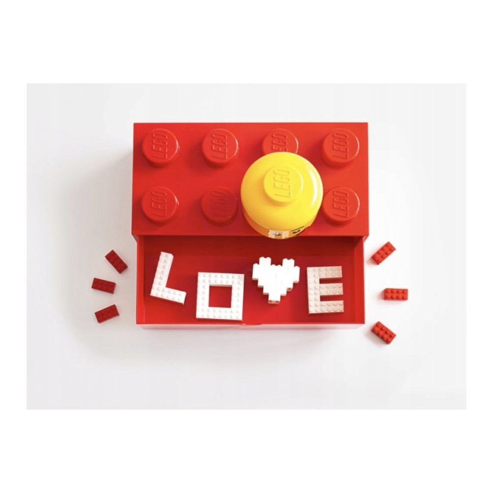 Pojemnik na klocki LEGO Brick Drawer Red czerwony do przechowywania