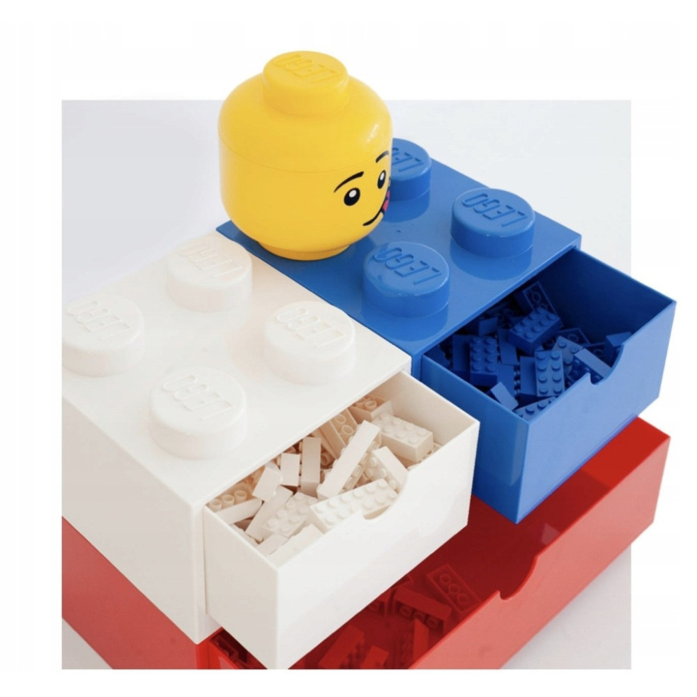 Pojemnik na klocki LEGO Brick Drawer Red czerwony do przechowywania