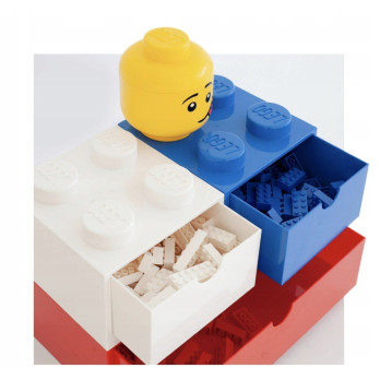 Pojemnik na klocki LEGO Brick Drawer Red czerwony do przechowywania
