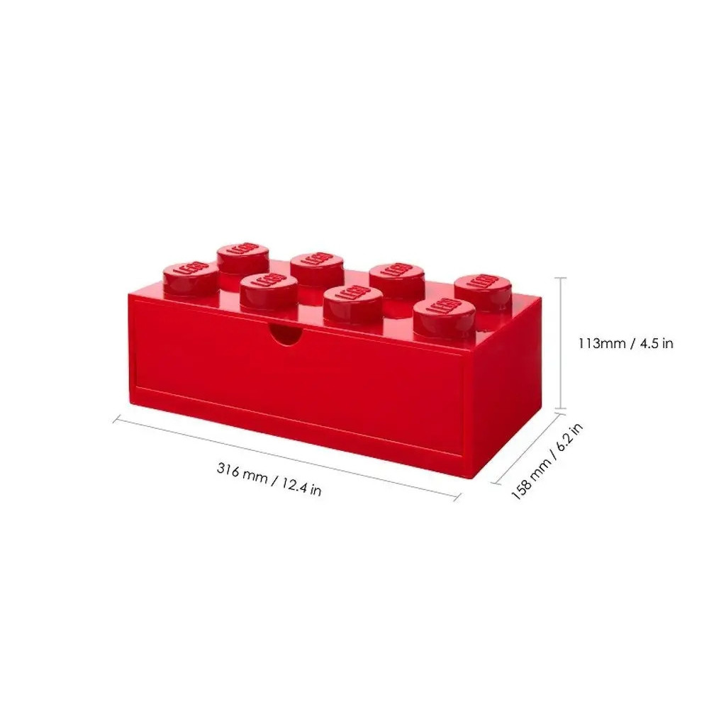Pojemnik na klocki LEGO Brick Drawer Red czerwony do przechowywania