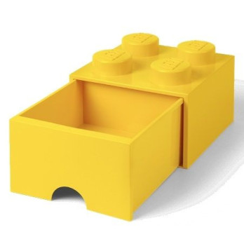 Pojemnik na klocki LEGO Brick Drawer 4 żółty 40051732