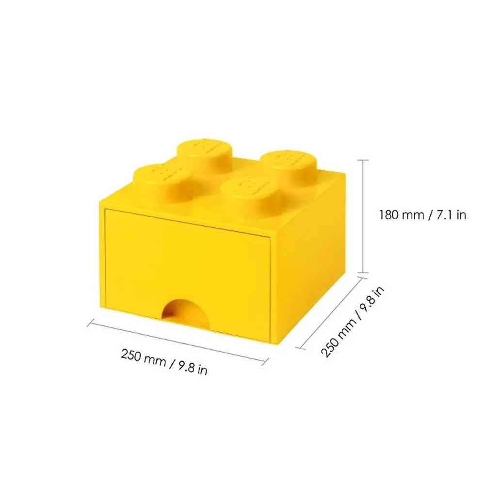 Pojemnik na klocki LEGO Brick Drawer 4 żółty 40051732