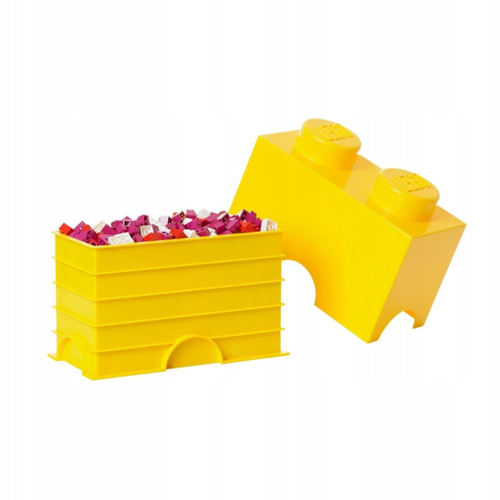 POJEMNIK NA KLOCKI LEGO Storage Brick 2 żółty 40021732