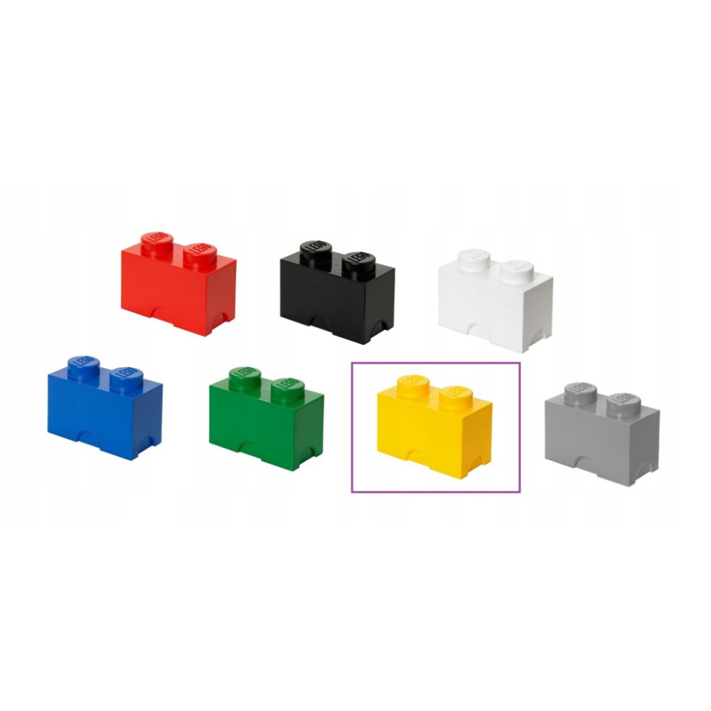 POJEMNIK NA KLOCKI LEGO Storage Brick 2 żółty 40021732