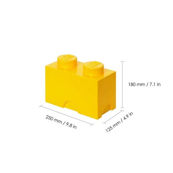 POJEMNIK NA KLOCKI LEGO Storage Brick 2 żółty 40021732