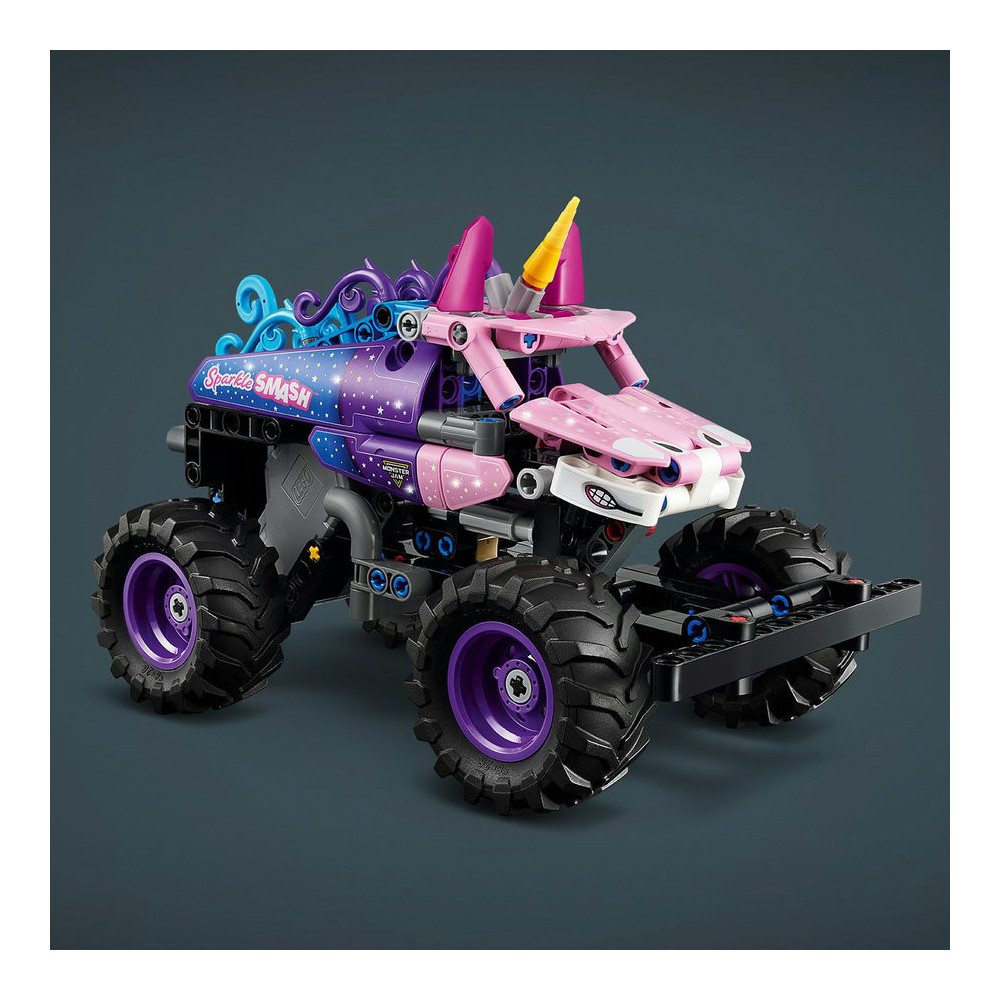 LEGO Technic 42220 Monster Jam Sparkle Smash z napędem typu pull-back