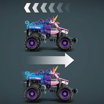 LEGO Technic 42220 Monster Jam Sparkle Smash z napędem typu pull-back