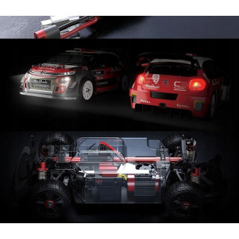 SAMOCHÓD WYŚCIGOWY RC 1:14 CITROEN C3 WRC1 4303 4X4 OFF-ROAD 2.4GHZ 60KM/H