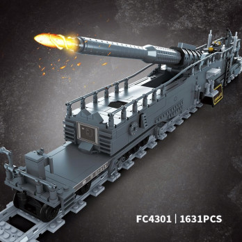 KLOCKI KONSTRUKCYJNE 1631 ELEMENTY NIEMIECKI K5 LEOPOLD MODEL POCIĄGU