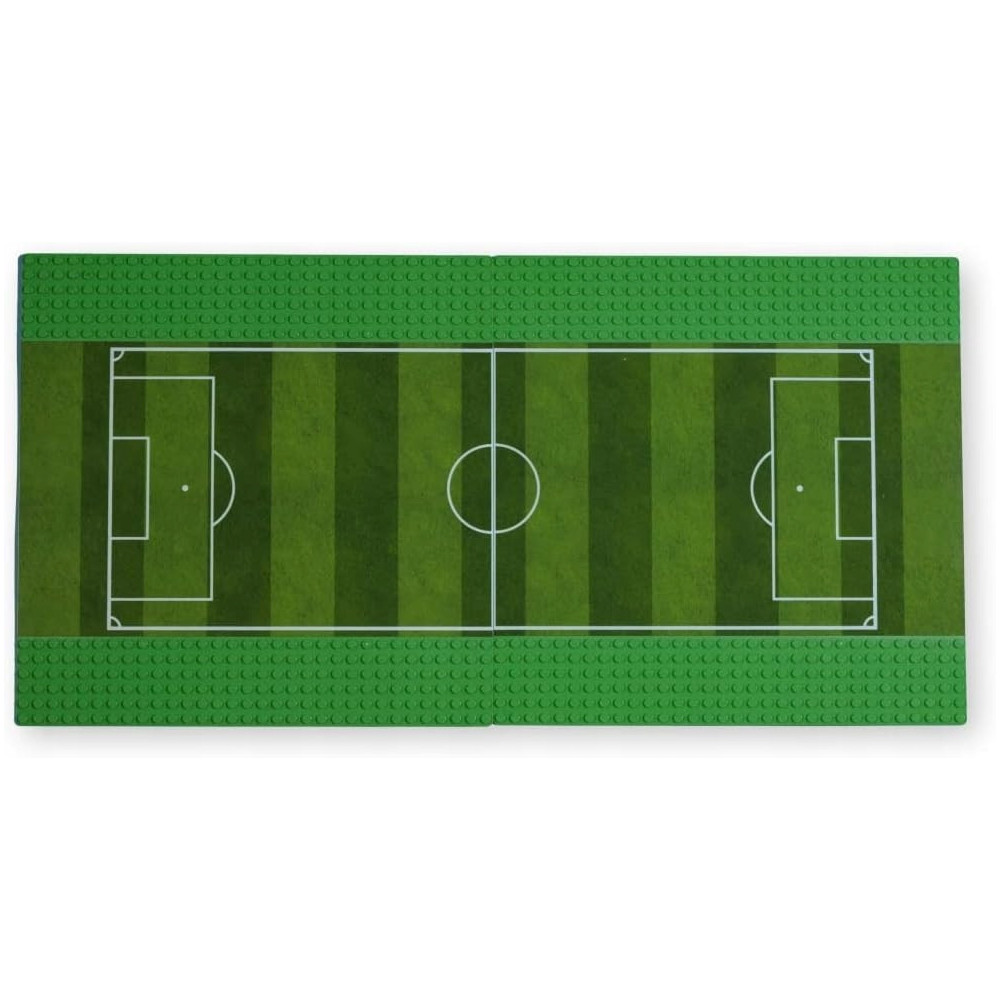 ZESTAW 2x PŁYTA BAZOWA 25x25 cm BOISKO PIŁKARSKIE L*GO KOMPATYBILNE