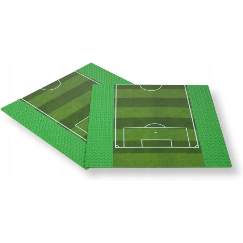 ZESTAW 2x PŁYTA BAZOWA 25x25 cm BOISKO PIŁKARSKIE L*GO KOMPATYBILNE