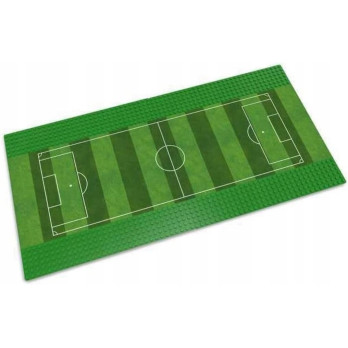 ZESTAW 2x PŁYTA BAZOWA 25x25 cm BOISKO PIŁKARSKIE L*GO KOMPATYBILNE