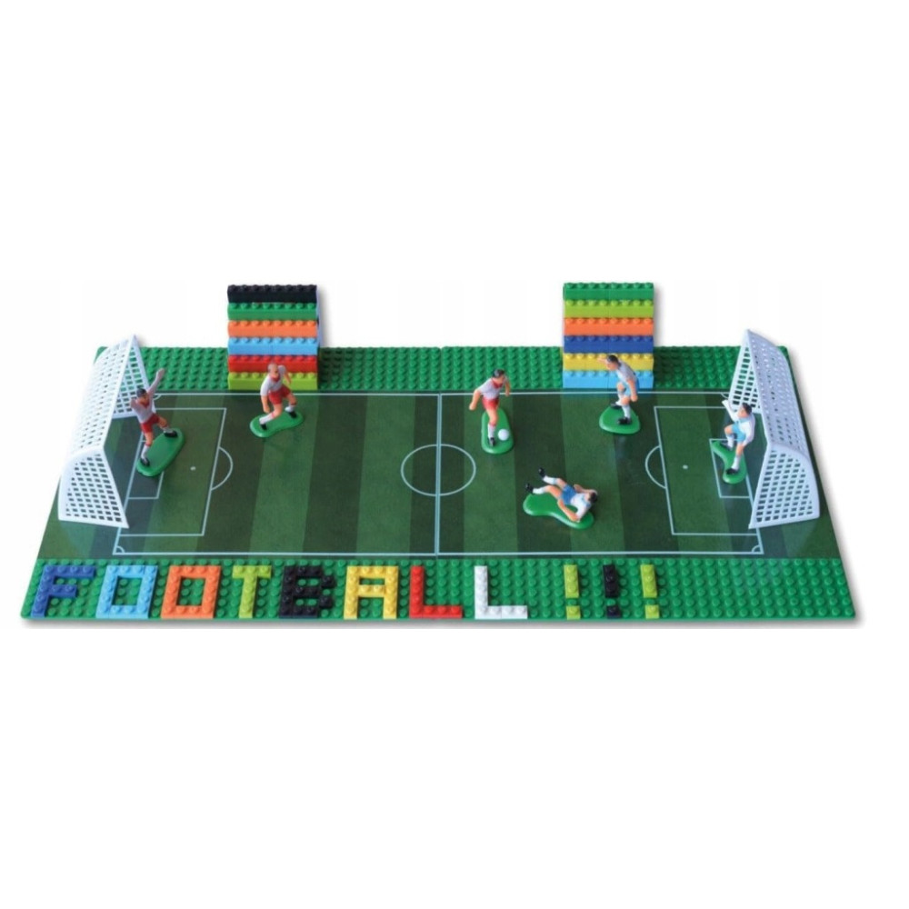 ZESTAW 2x PŁYTA BAZOWA 25x25 cm BOISKO PIŁKARSKIE L*GO KOMPATYBILNE