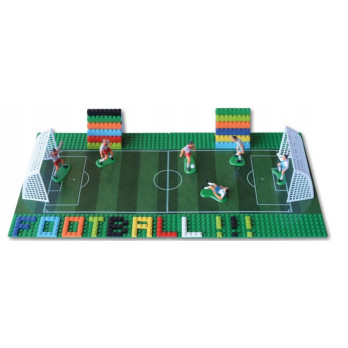 ZESTAW 2x PŁYTA BAZOWA 25x25 cm BOISKO PIŁKARSKIE L*GO KOMPATYBILNE