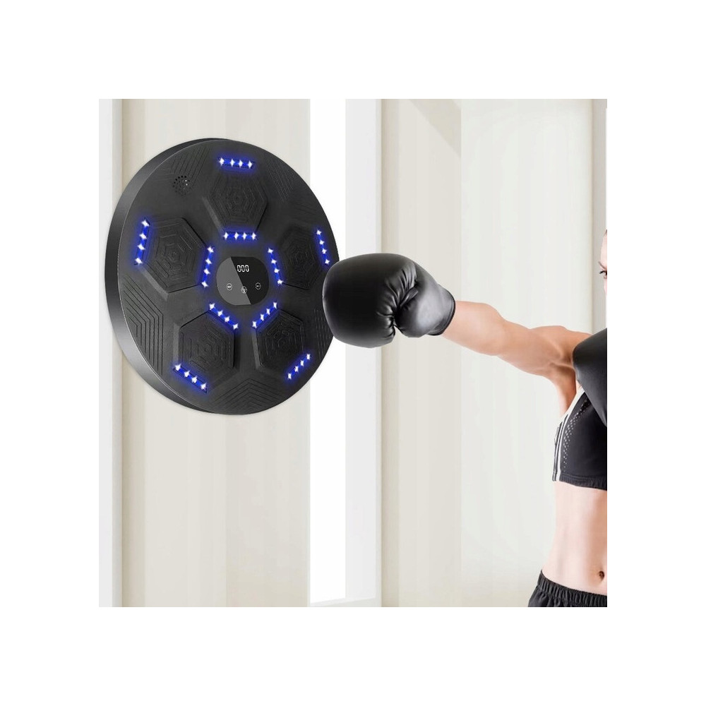 MUSIC BOXING MACHINE ELEKTRONICZNA TARCZA ŚCIENNA BOKSERSKA SPORT CZARNA