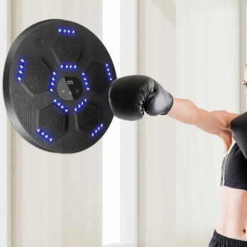 MUSIC BOXING MACHINE ELEKTRONICZNA TARCZA ŚCIENNA BOKSERSKA SPORT CZARNA