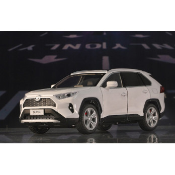 TOYOTA RAV4 1:24 METALOWY MODEL AUTA Z EFEKTAMI DŹWIĘKOWYMI I ŚWIETLNYMI