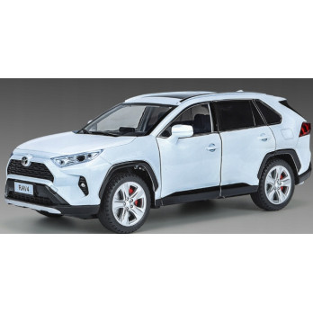 TOYOTA RAV4 1:24 METALOWY MODEL AUTA Z EFEKTAMI DŹWIĘKOWYMI I ŚWIETLNYMI