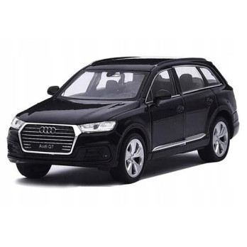 AUTO SUV AUDI Q7 1:32 METALOWY SAMOCHÓD MODEL DŹWIĘK ŚWIATŁA CZARNY BLACK