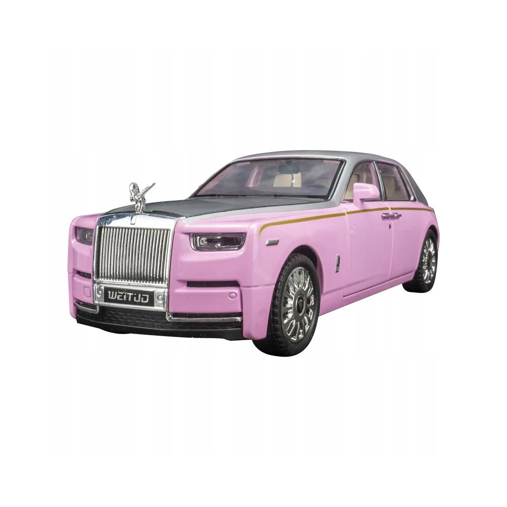 MODEL SAMOCHODU ROLLS ROYCE 1:32 METALOWY SAMOCHÓD RÓŻOWY PINK PREZENT