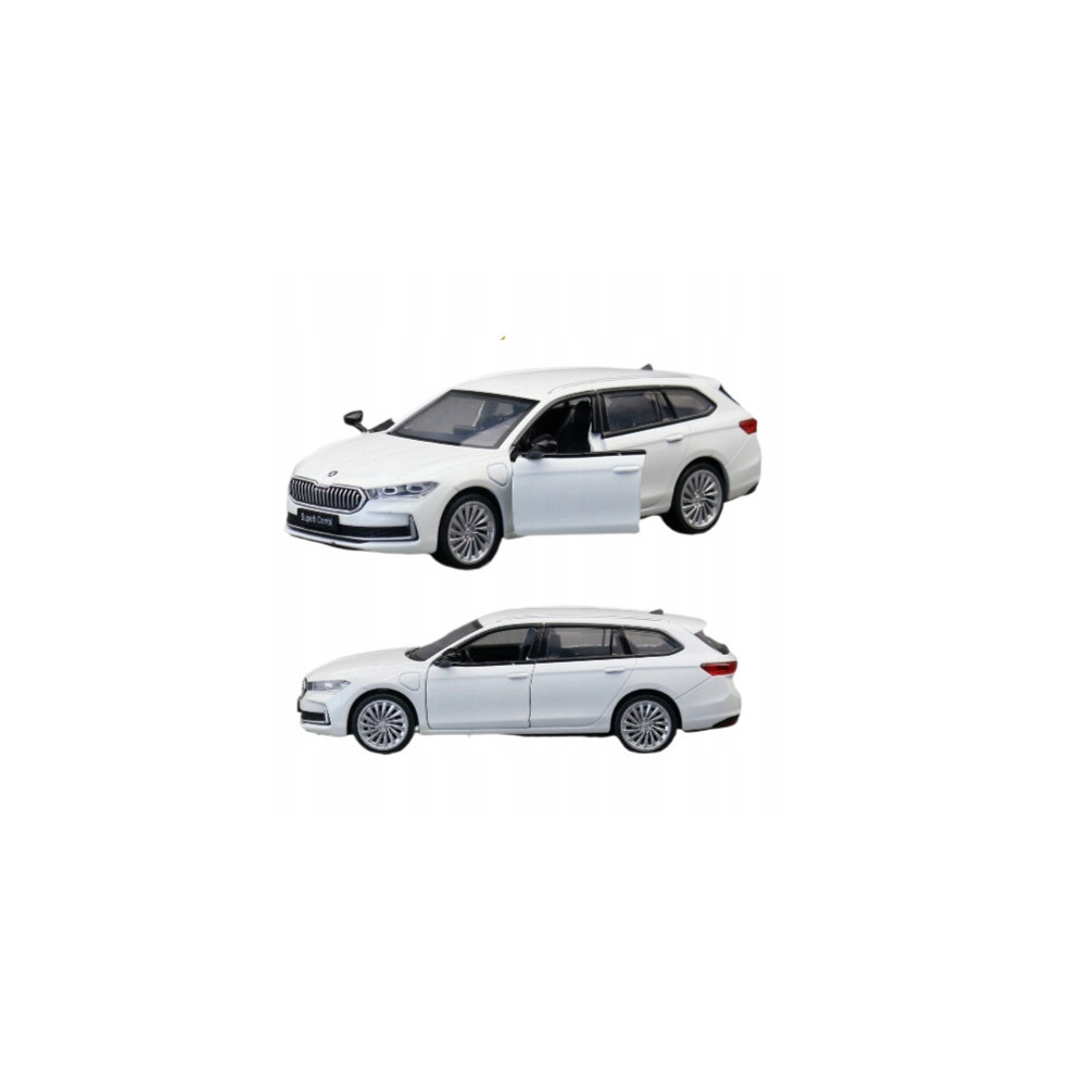 SKODA SUPERB COMBI METALOWY MODEL SAMOCHODU 1:35 DŹWIĘK ŚWIATŁO BIAŁY