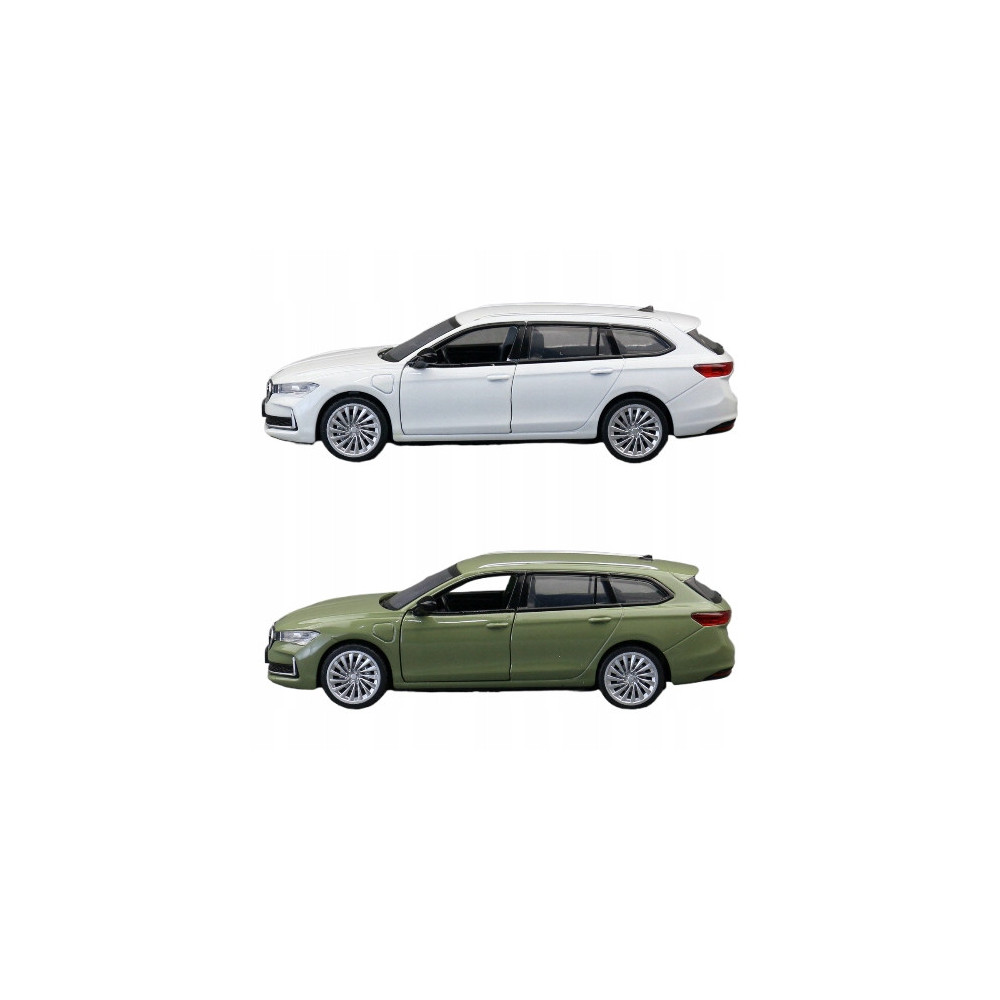 SKODA SUPERB COMBI METALOWY MODEL SAMOCHODU 1:35 DŹWIĘK ŚWIATŁO BIAŁY