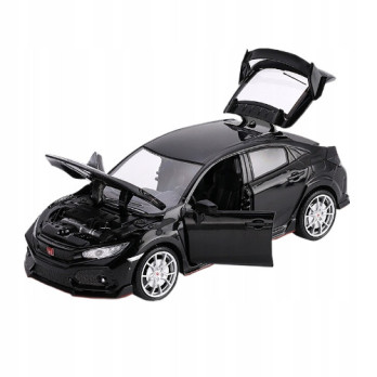 HONDA CIVIC METALOWY MODEL SAMOCHODU 1:24 DŹWIĘK ŚWIATŁO BLACK