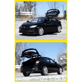 HONDA CIVIC METALOWY MODEL SAMOCHODU 1:24 DŹWIĘK ŚWIATŁO BLACK