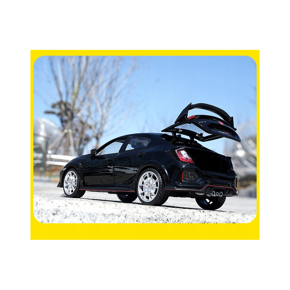 HONDA CIVIC METALOWY MODEL SAMOCHODU 1:24 DŹWIĘK ŚWIATŁO BLACK