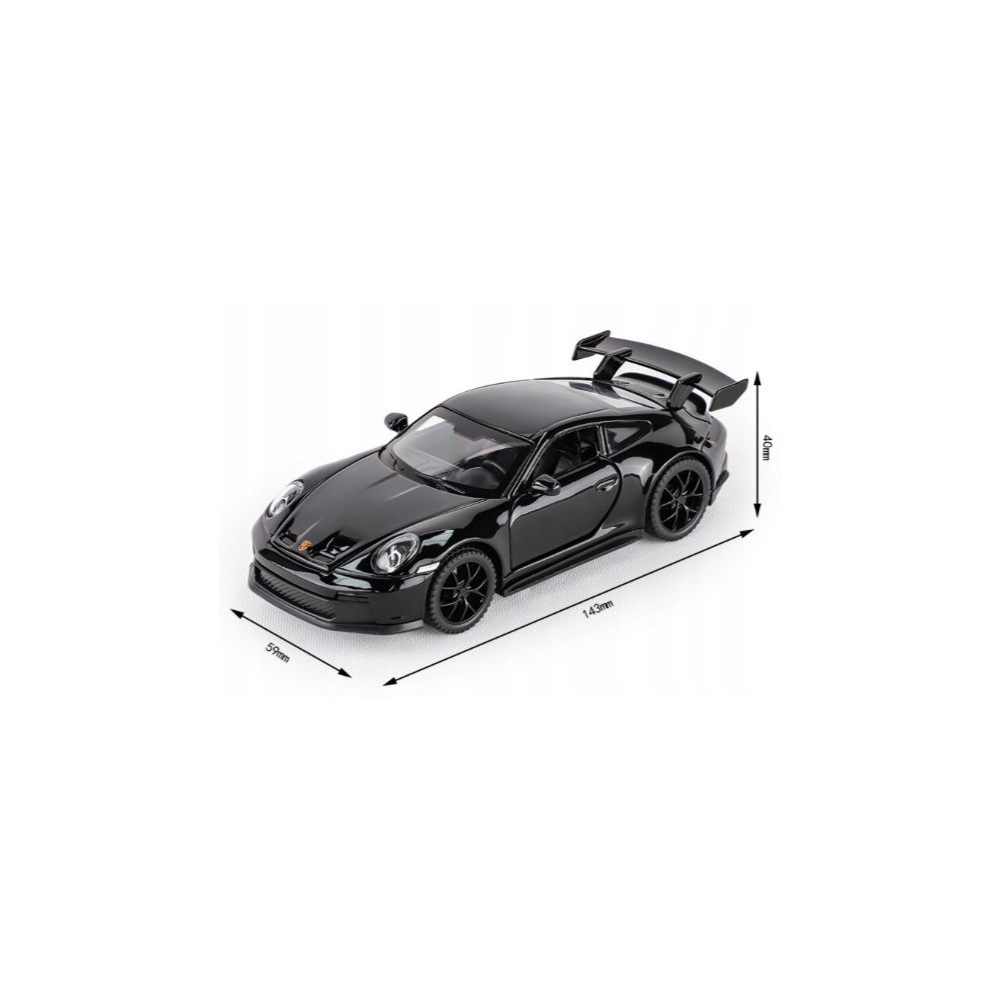 MODEL SAMOCHODU PORSCHE 911 GT3 RS 1:32 METALOWY SAMOCHÓD BLACK