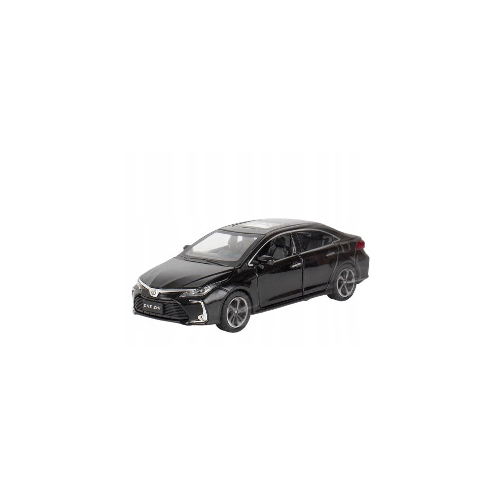 TOYOTA COROLLA HYBRID METALOWY MODEL SAMOCHODU 1:32 DŹWIĘK ŚWIATŁO CZARNY