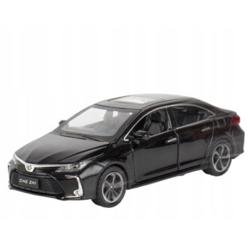 TOYOTA COROLLA HYBRID METALOWY MODEL SAMOCHODU 1:32 DŹWIĘK ŚWIATŁO CZARNY