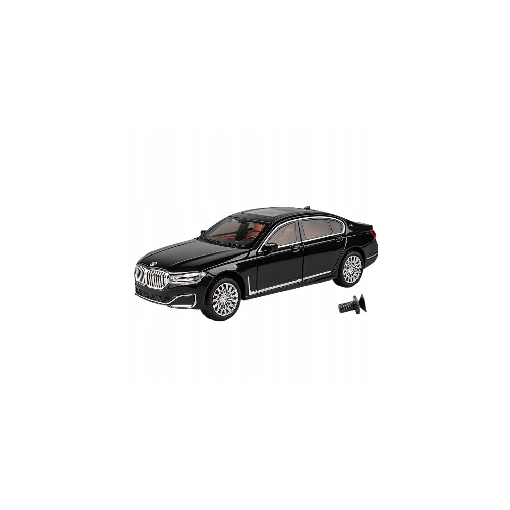 BMW 760Li SEDAN METALOWY MODEL SAMOCHODU 1:24 DŹWIĘK ŚWIATŁO CZARNY BLACK