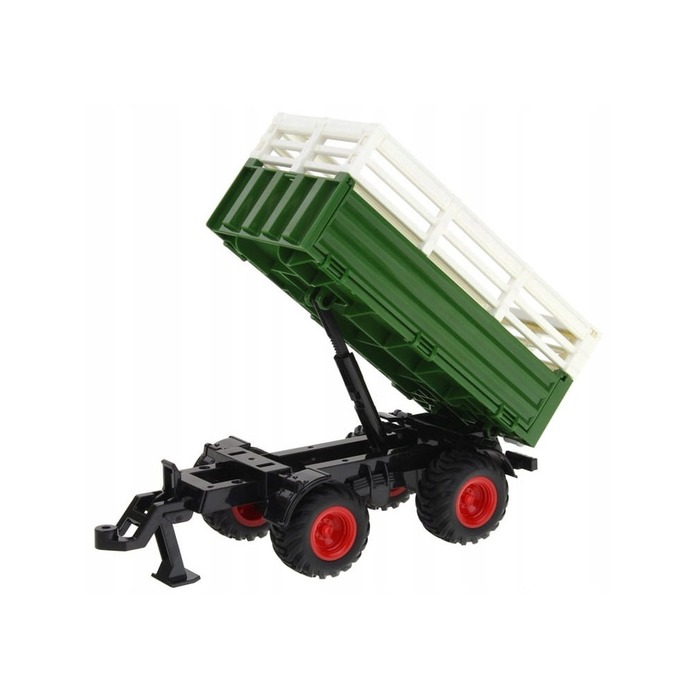 TRAKTOR ZDALNIE STEROWANY Z PRZYCZEPĄ 4W1 AKCESORIA ZESTAW