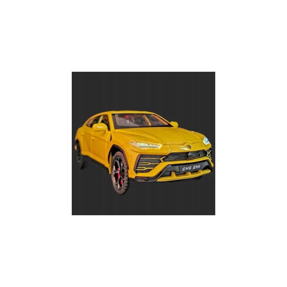 LAMBORGHINI URUS SUV METALOWY MODEL SAMOCHODU 1:24 DŹWIĘK ŚWIATŁO ŻÓŁTY