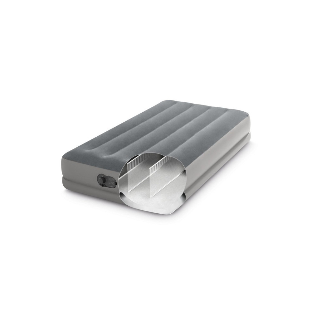Materac dmuchany jednoosobowy łóżko z pompką USB Intex 64112 biwak namiot