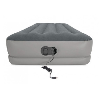 Materac dmuchany jednoosobowy łóżko z pompką USB Intex 64112 biwak namiot
