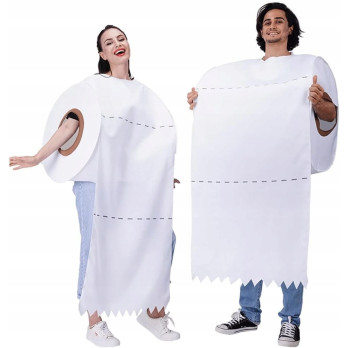 ZABAWNY KOSTIUM NA HALLOWEEN PRZEBRANIA ROLKA PAPIERU TOALETOWEGO