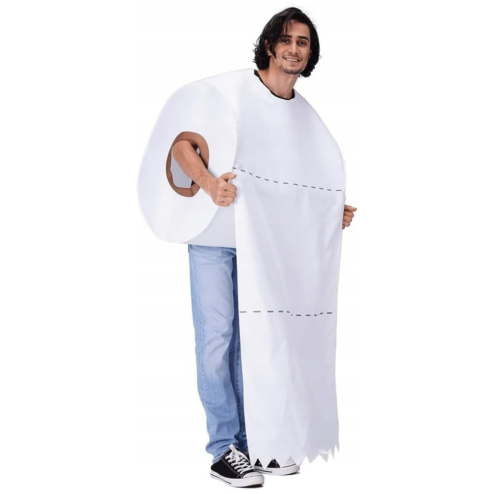 ZABAWNY KOSTIUM NA HALLOWEEN PRZEBRANIA ROLKA PAPIERU TOALETOWEGO