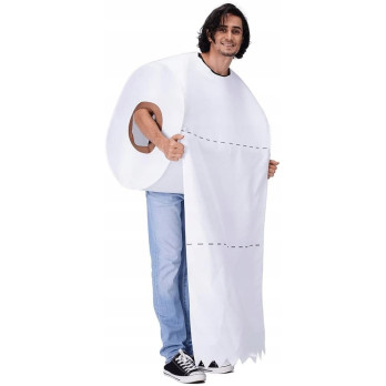 ZABAWNY KOSTIUM NA HALLOWEEN PRZEBRANIA ROLKA PAPIERU TOALETOWEGO