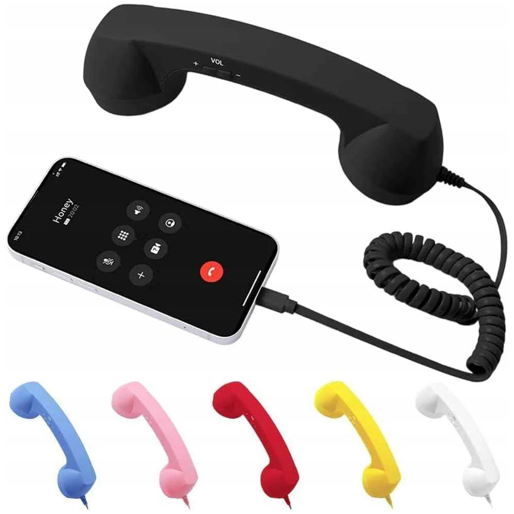 RETRO SŁUCHAWKA TELEFONICZNA USB-C STYL VINTAGE DO SMARTFONÓW