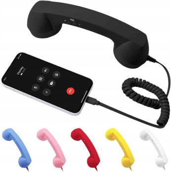 RETRO SŁUCHAWKA TELEFONICZNA USB-C STYL VINTAGE DO SMARTFONÓW