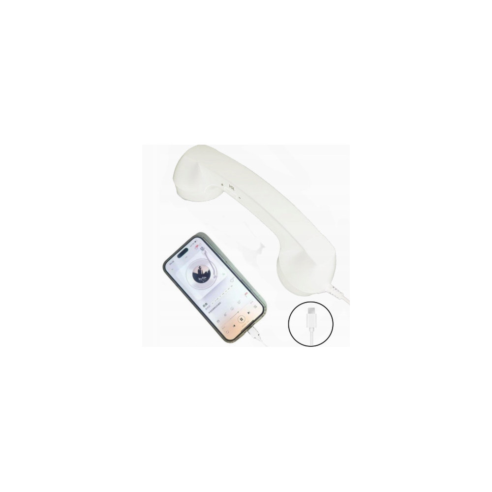 RETRO SŁUCHAWKA TELEFONICZNA USB-C STYL VINTAGE DO SMARTFONÓW