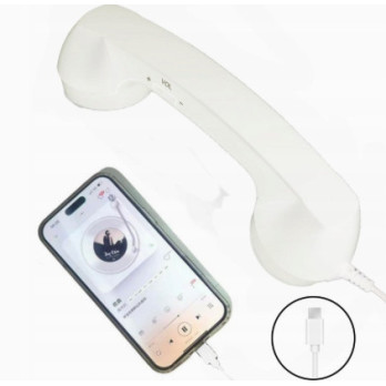 RETRO SŁUCHAWKA TELEFONICZNA USB-C STYL VINTAGE DO SMARTFONÓW