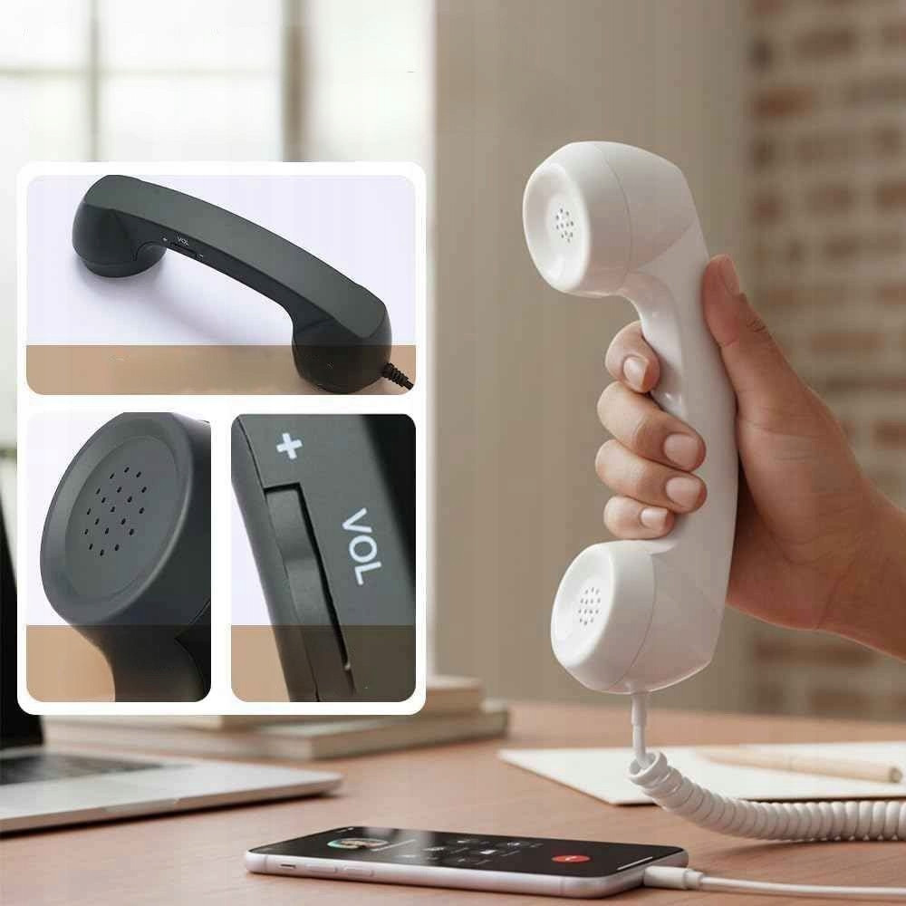 RETRO SŁUCHAWKA TELEFONICZNA USB-C STYL VINTAGE DO SMARTFONÓW